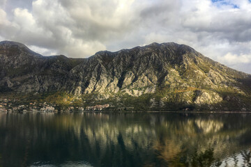 lake and mountains