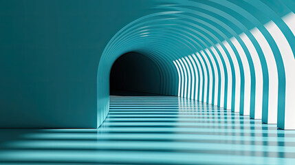 Smooth transitions and reflective surfaces in a minimalist 3D space, 3D background abstract, elegant simplicity