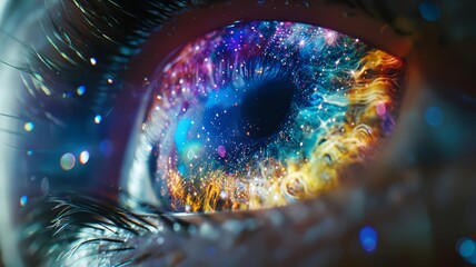 Advanced cyber technology: electronic eye systems and AI for biometric identification and vision security