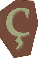 Letter Ç Collage SVG