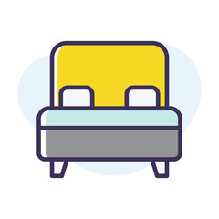 Bed vector icon