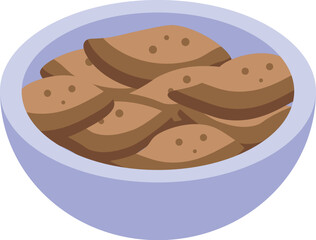 Bowl is overflowing with sweet potatoes, ready to be served as a side dish or snack