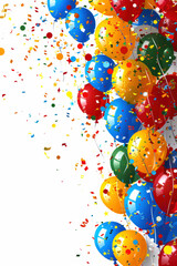 Festive Birthday Banner with Confetti
