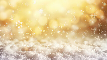 Obraz premium Raindrops on window with winter night sky and snowflakes