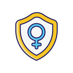 Women's Rights Sign  vector icon