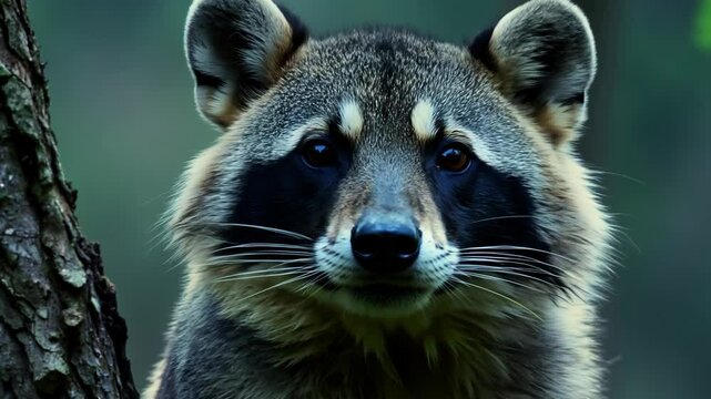 Stoic Forest Raccoon