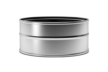 A Shiny Silver Cylinder, Awaiting Its Purpose on a Clear PNG or White Background.