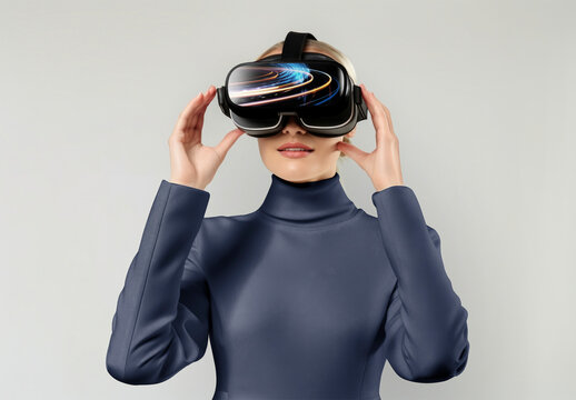 Screen VR Mockup With Generative AI