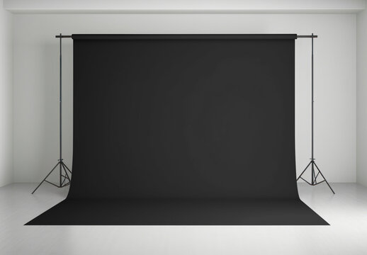Studio Backdrop Mockup With Generative AI