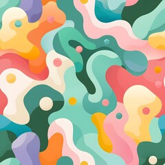 Vibrant Minimalist with Accented Flat Design Background