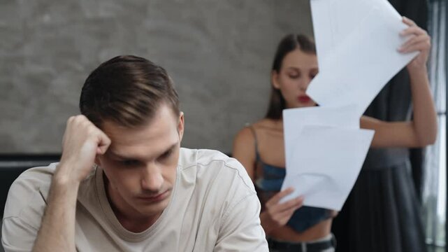 Family crisis and couple problem, stressful situation by financial problem, broke and bankruptcy risk. Frustrated and disappointment in marriage life lead to depression and divorce. Adit