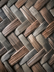 Closeup of Rattan Mat for Backgrounds and Abstract.