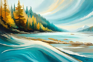 Marble abstract acrylic background. Marbling artwork texture. Agate ripple pattern. Gold powder. liquid marble art. color texture. Generate AI