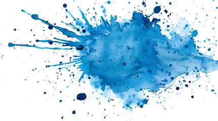 watercolor stain blue paint splatter 