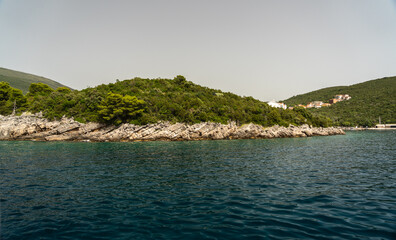 Fototapeta premium Bay of Kotor also known as the Boka views, popular Balkan coastline