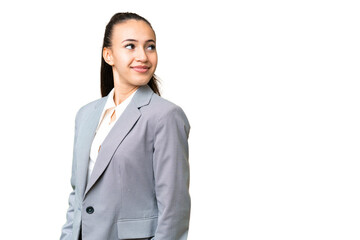 Young Arabian woman over isolated chroma key background . Portrait