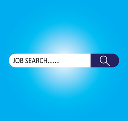 Online job search. Job search bar design.