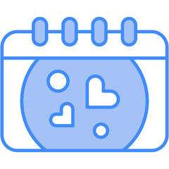 Date, love, romance, calendar Icon