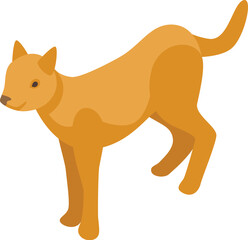 Playful dog standing with its tail wagging, showcasing the joy and energy of our canine companions