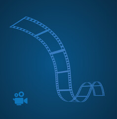 Fototapeta premium cinema abstract background film strip