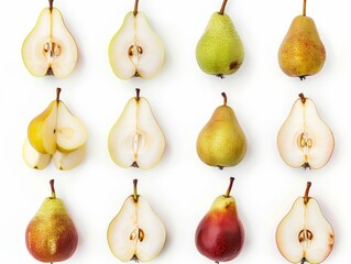A Bountiful Collection of Fresh Pears: A Professional Studio Macro Shoot