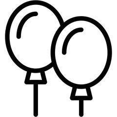 Balloons, celebrate, party, festival Icon
