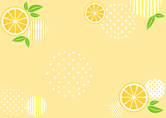 オレンジのフレッシュなイラストの背景素材