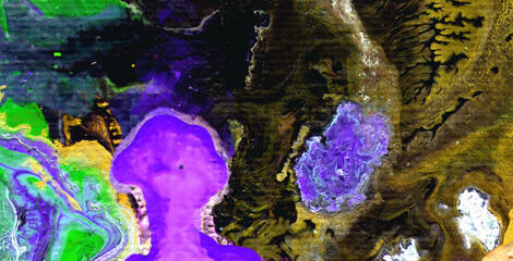 Ink Symphony: Embracing the Mystical Aura of Liquid Art in Oil
