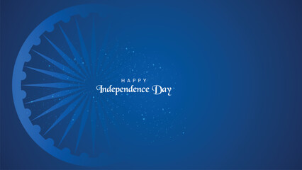 Independence day India vector illustration with balloons and Indian flag background