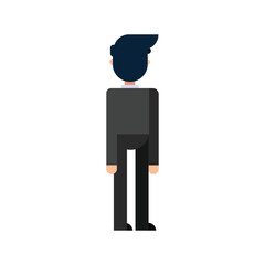 Man standing, flat design vector illustration