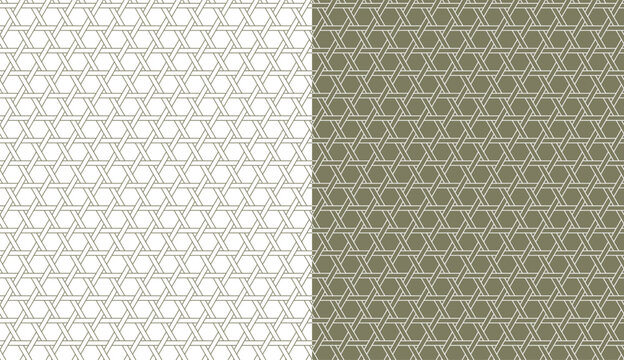 Ancient Japanese pattern Kagome representing traditional design inspired by the weave of bamboo baskets