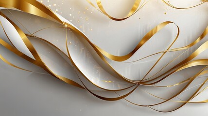 Luxury abstract background with golden lines on dark, modern backdrop concept 3d style. Illustration from vector about modern template deluxe design.