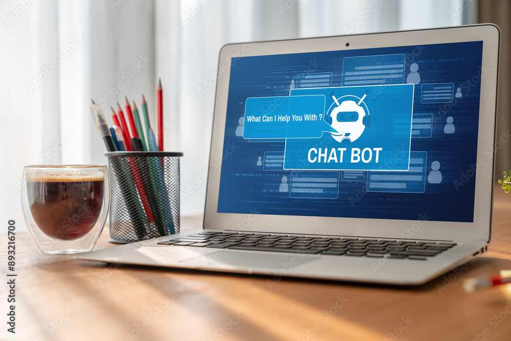Poster chatbot software application for modish online business that automatically reply to customer questio