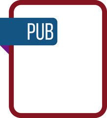 PUB   File rectangular icon