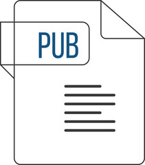 PUB   ip icon black outline