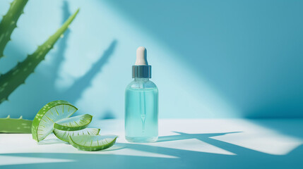 aloe vera plant and syringe