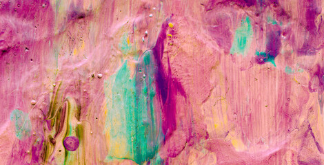 Enchanting and Playful Rainbow Splash on a Cute and Colorful Abstract Background
