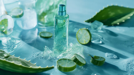 cocktail with mint and ice 