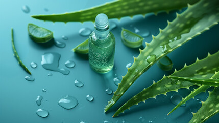 aloe vera with drops