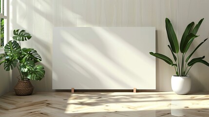 Fototapeta premium White Standing Board with Environmental Concept