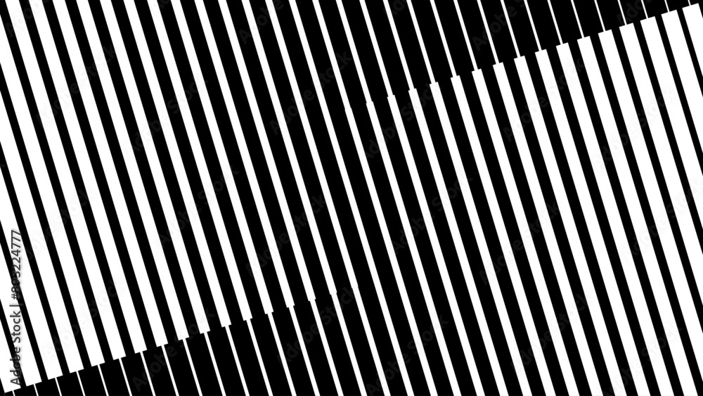 Poster Line Halftone Gradient Effect Pattern. Vertical Straight Lines Background. Black and White Abstract Texture with Parallel Stripes Thick to Thin. Vector Illustration.