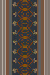 Geometric Ethnic pattern design for background or wallpaper and clothing .