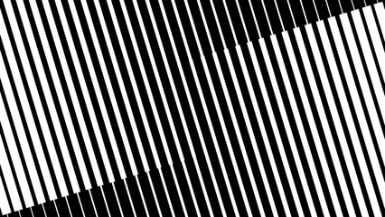 Line Halftone Gradient Effect Pattern. Vertical Straight Lines Background. Black and White Abstract Texture with Parallel Stripes Thick to Thin. Vector Illustration.