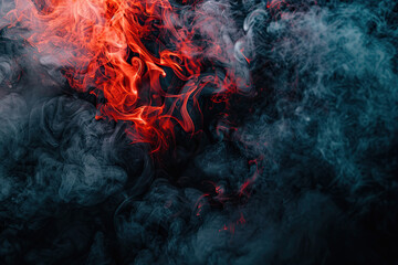 Generative ai on theme of beautiful texture thick smoke for design natural abstract background
