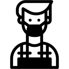 welder, Protective gear, repair, worker, factory Icon