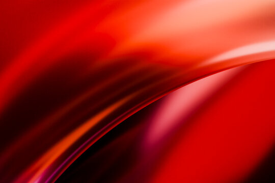 3d rendering of red abstract glass background