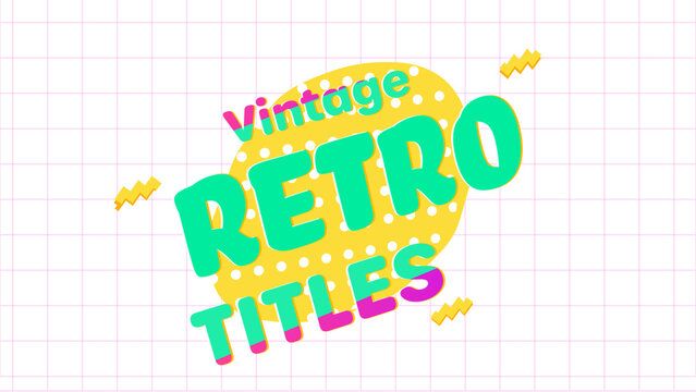 Vintage Retro Titles