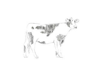 animal, cow, farm, vector, illustration, cartoon, mammal, horse, goat, animals, cattle, milk, white, black, bull, isolated, donkey, agriculture, silhouette, nature, livestock, calf, beef, horn, dairy