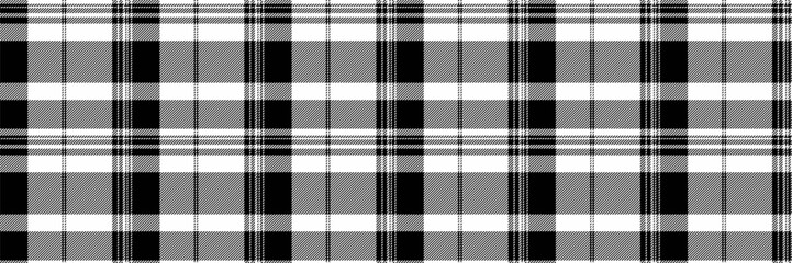 Apartment background texture pattern, handmade textile check tartan. Craft vector plaid seamless fabric in white and black colors.