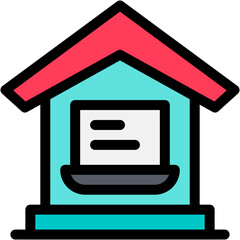 freelance, Work From Home, freelancer, teleworking, telecommuting Icon
